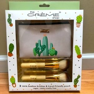 Make up brush and bag gift set! Cactus print